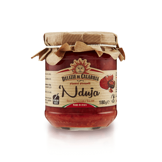 Nduja mehka mazljiva pikantna salama iz Kalabrije s čiliji