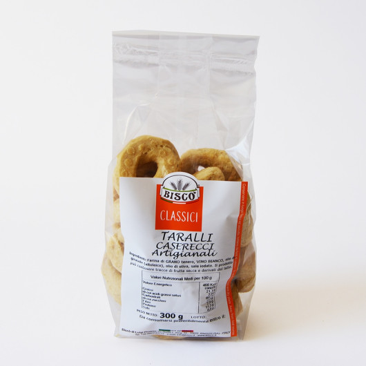 Taralli s sladkim janežem in oljčnim oljem ročno narejeni