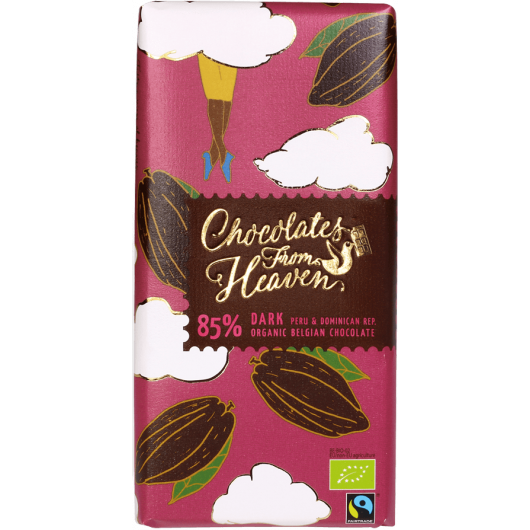 BIO temna čokolada Chocolates from Heaven www.brezsladkorja.si