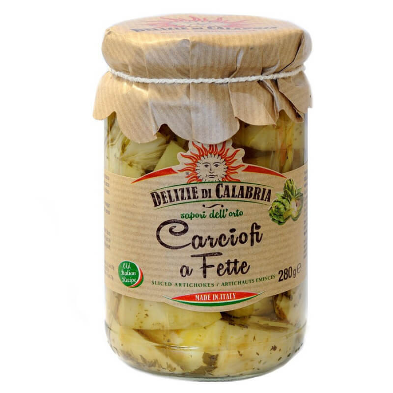 Artičoke v olju - italijanski antipasto iz Kalabrije