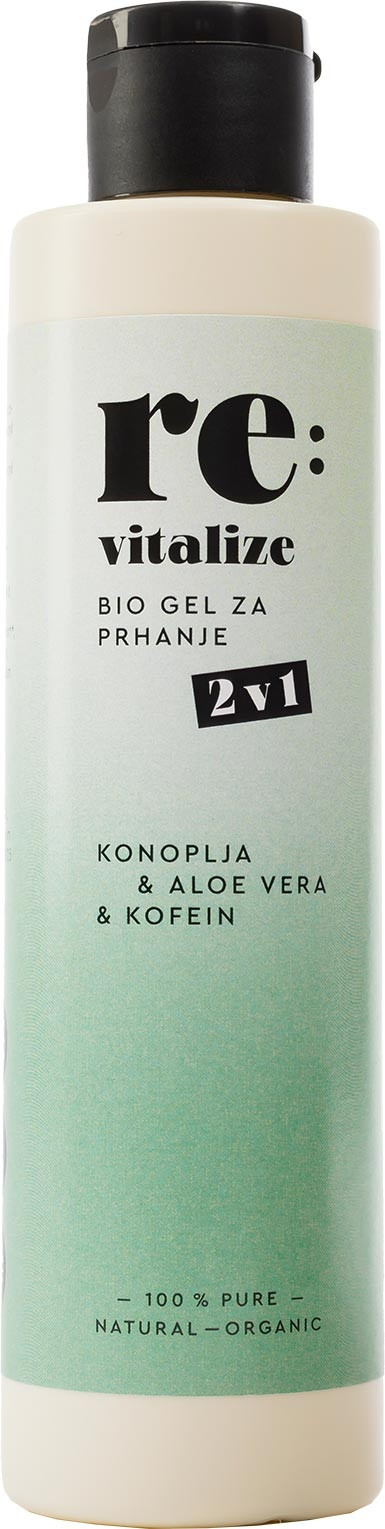 Naravna in BIO kozmetika - gel za tuširanje in šampon v enem konoplja in kofein