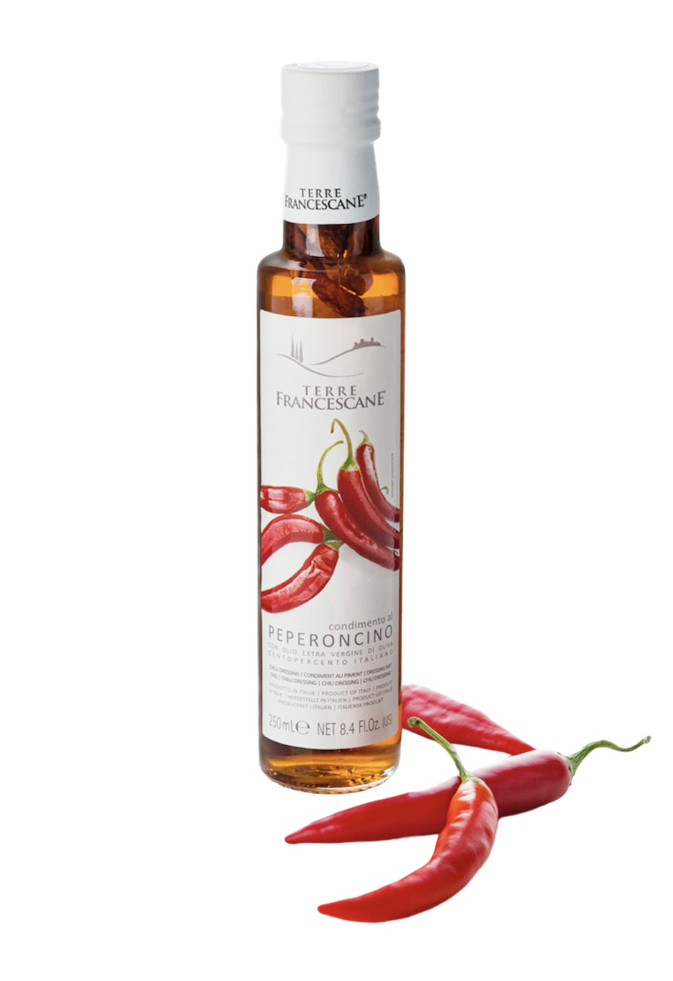 Terre Francescane Ekstra devisko oljčno olje pekoči čili