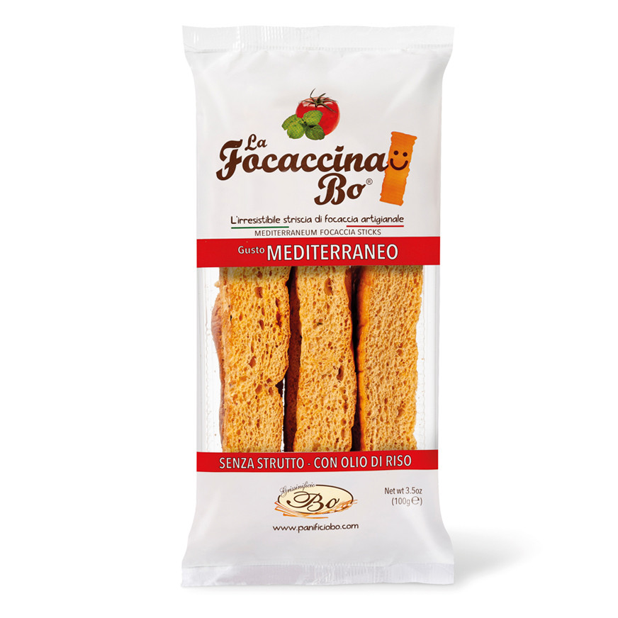 Hrustljava foccacia s paradiznikom okus pizza za crostine in bruskete