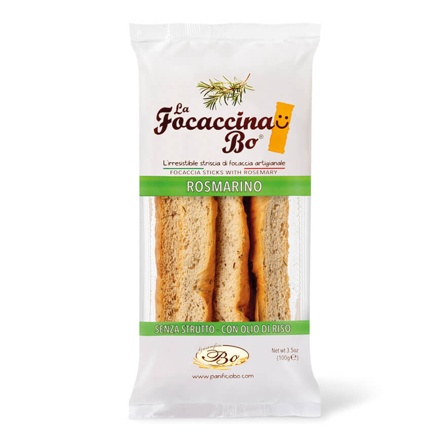 Hrustljava foccacia z rožmarinom za crostine in bruskete