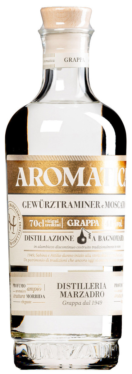 Grappa bela bivitigna aromatica moscato in gewurztraminer