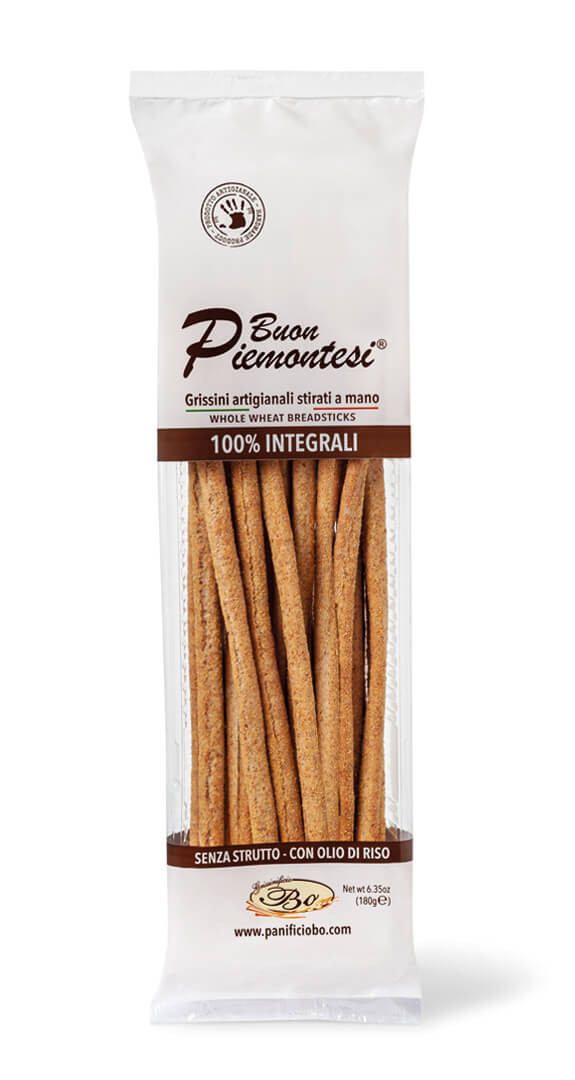 Ročno izdelani hrustljavi dolgi grisini iz polnozrnate moke