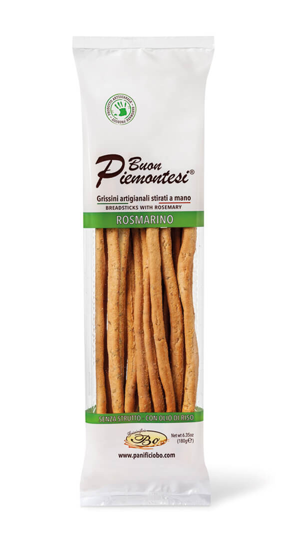 Ročno raztegnjene grisini palčke z rožmarinom