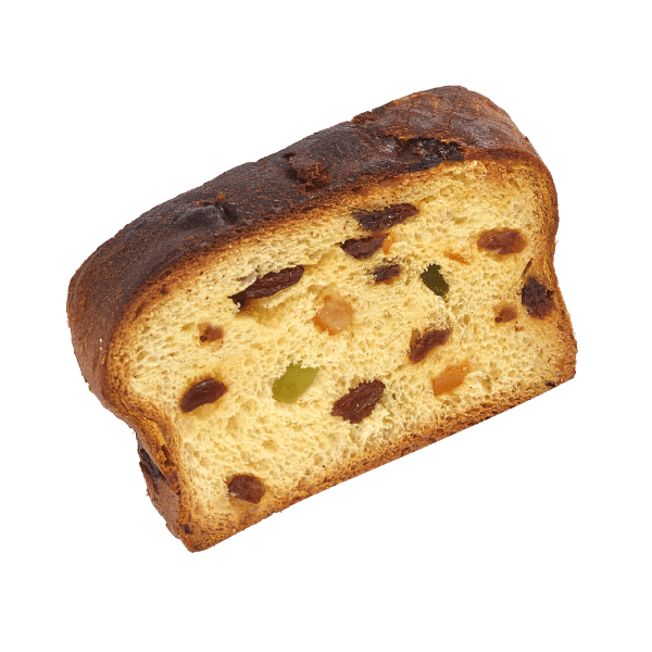 Rezina panettona cedra, pomaranča iz Sicilije, rozine