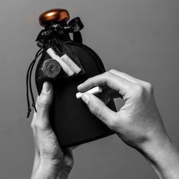 Lambrusco steklenica s sporočilom