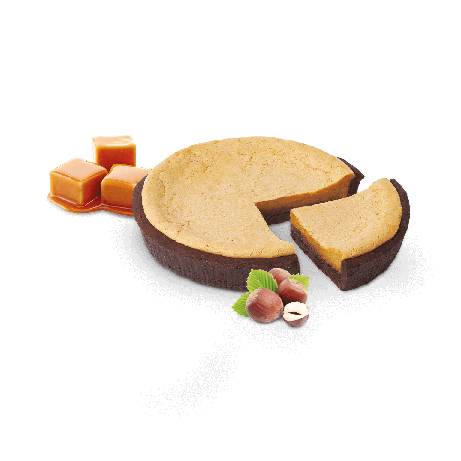 Lešnikova pita s slano karamelo