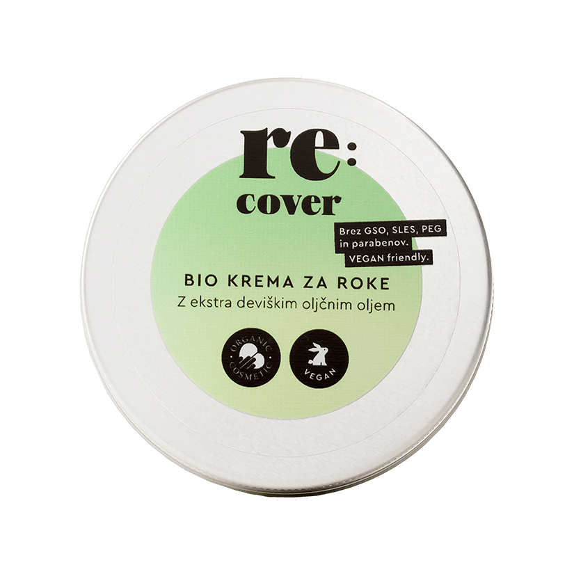 Naravna in BIO kozmetika - krema za roke z ekstra deviškim oljčnim oljem