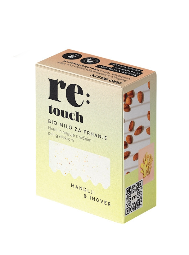 Naravno BIO trdo milo ingver in mandlji s piling efektom
