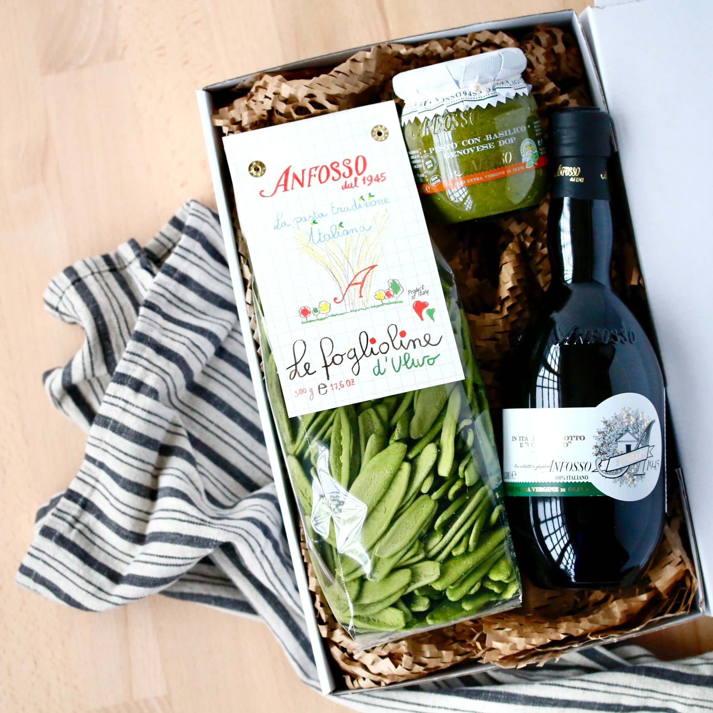Oro verde - paket zelenih gurmanskih dobrot (testenine, olje in pesto)