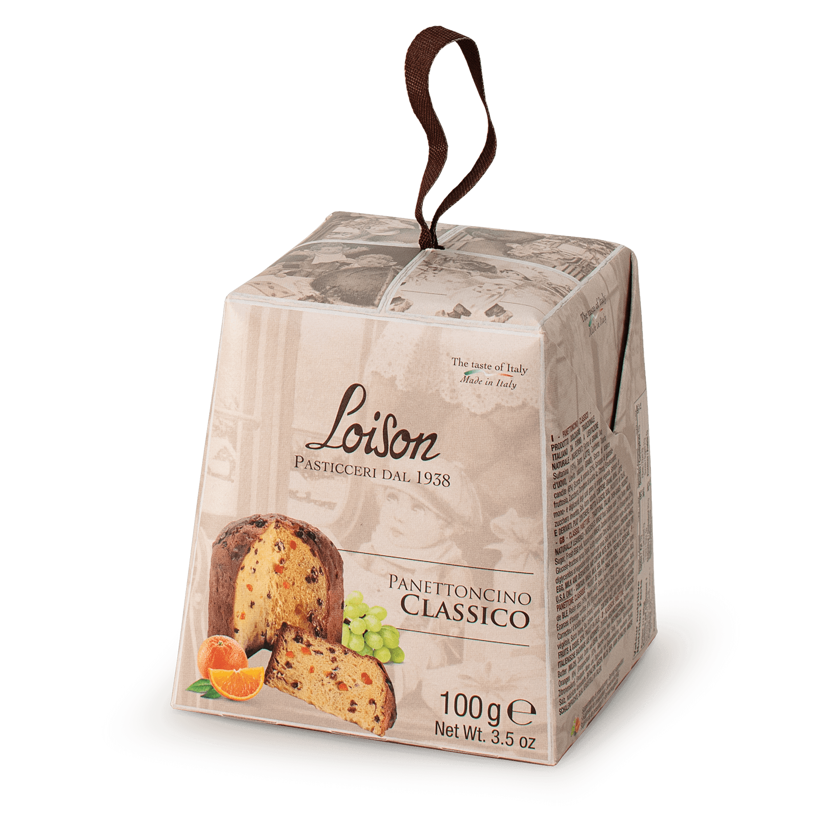 Loison PANETTONCINO - mini panettone s kandirano pomaranco in rozinami