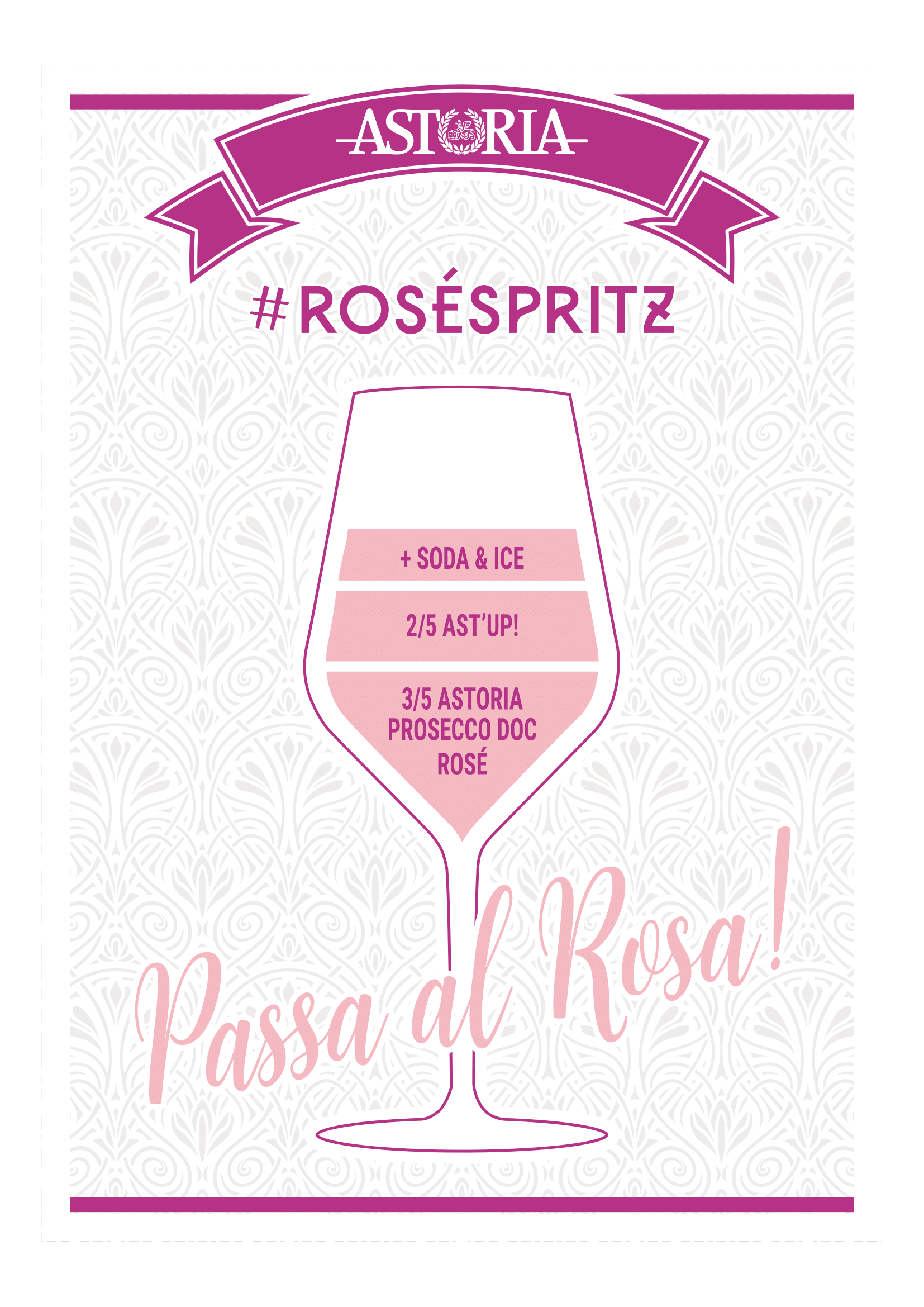 Rosato spritz Astoria - recept rose spritz