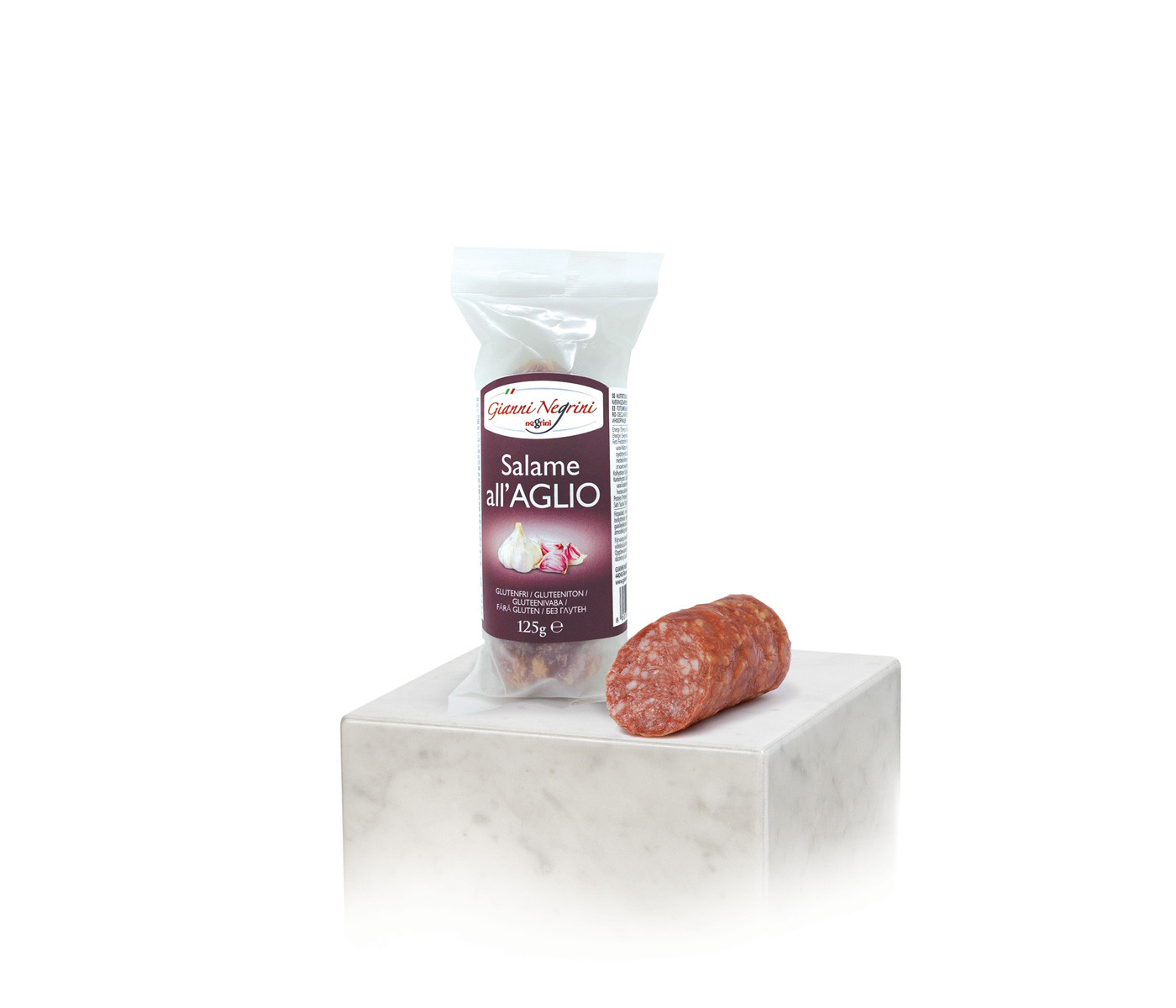 Salamin s česnom Gianni Negrini – italijanska suha salama z dodatkom česna