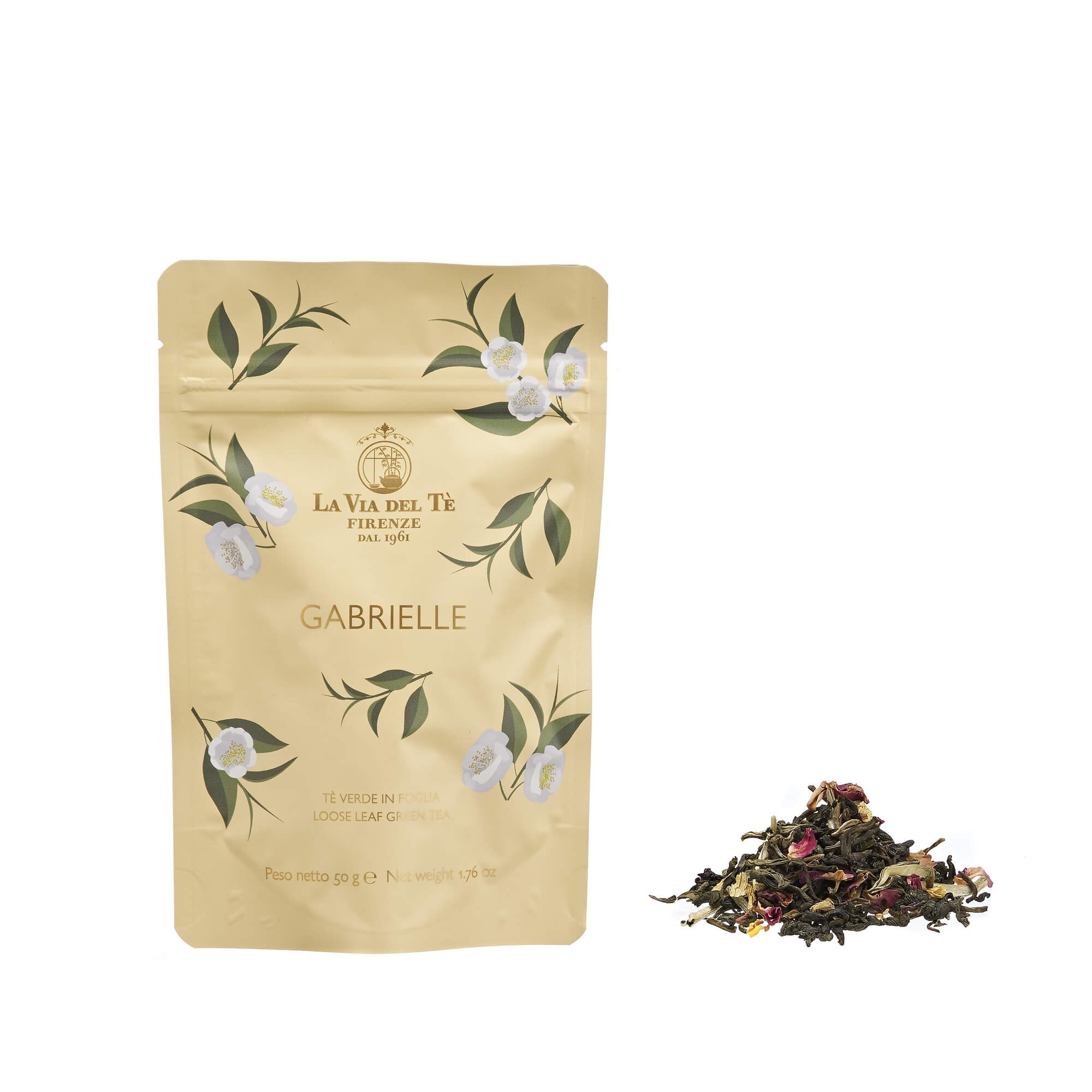 Mešanica zelenega in belega aromatiziranega čaja