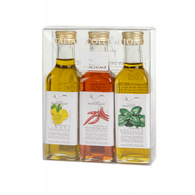 EKSTRA DEVIŠKO OLJČNO OLJE čili limona bazilika 3x100ml