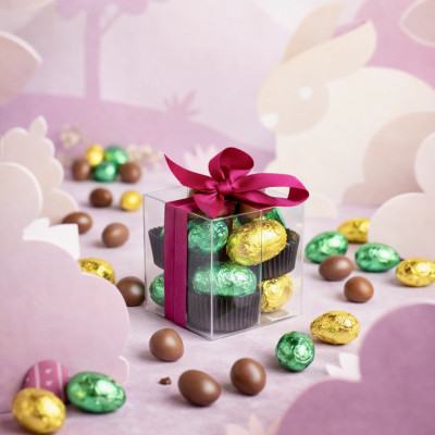 ČOKOLADNI JAJČKI in praline z lešnikovo kremo 100g