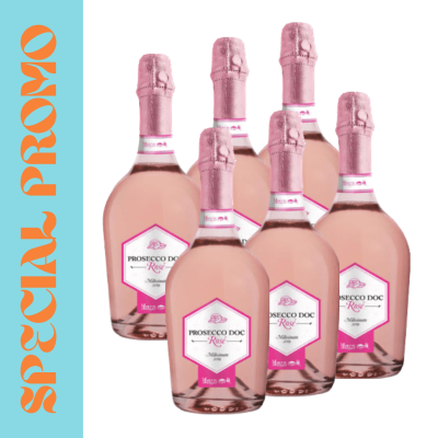 PROSECCO DOC ROSE peneče vino 6 x 0,75L